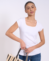 Charity square neck top