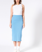 Vesta rib midi skirt