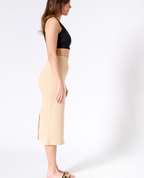 Vesta rib midi skirt