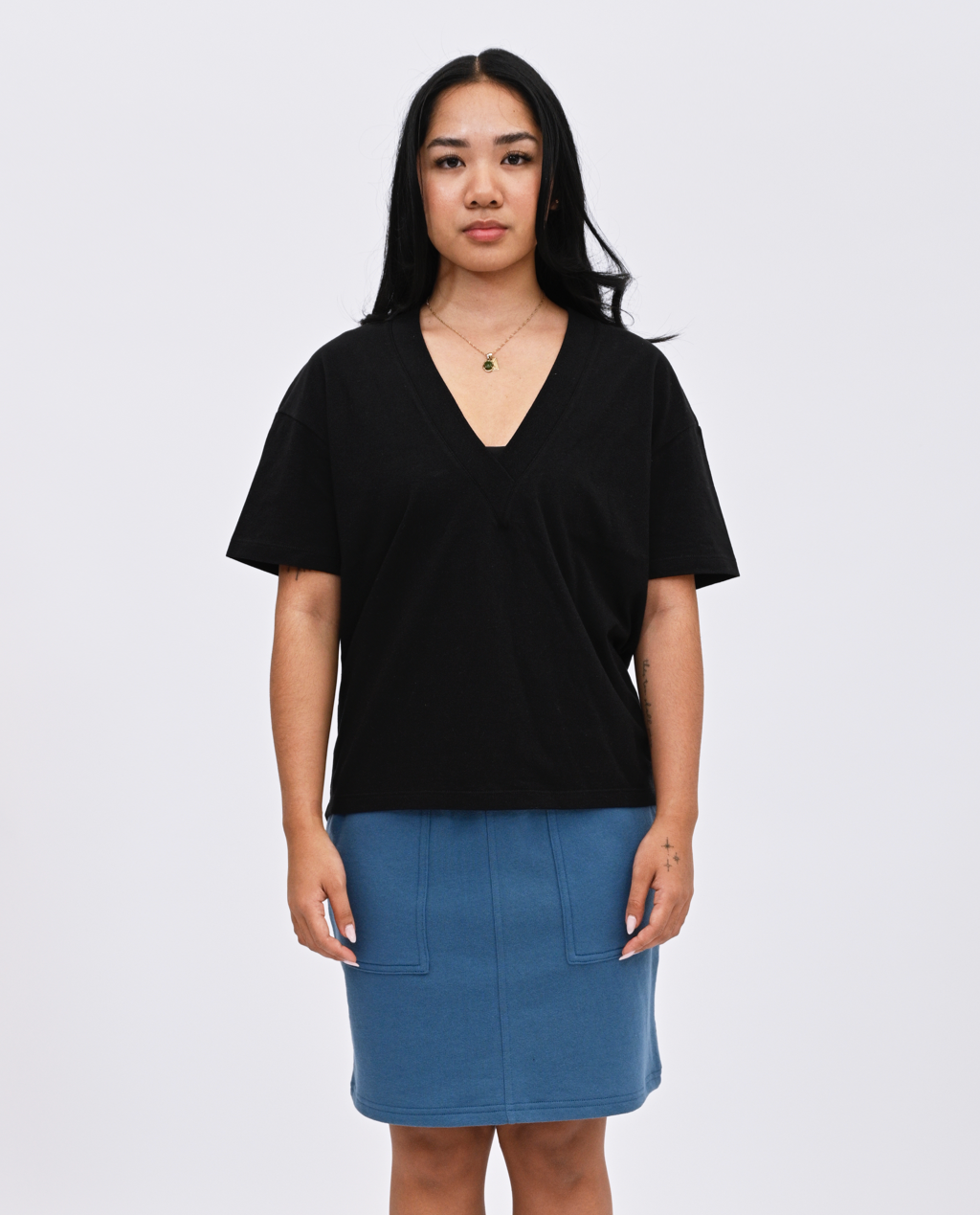 Wafa V-neck top
