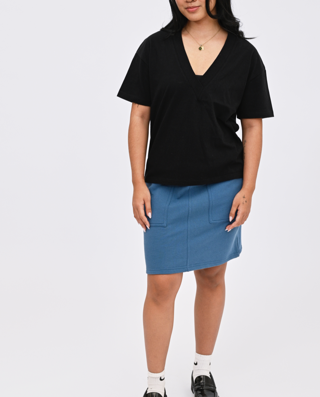 Wafa V-neck top