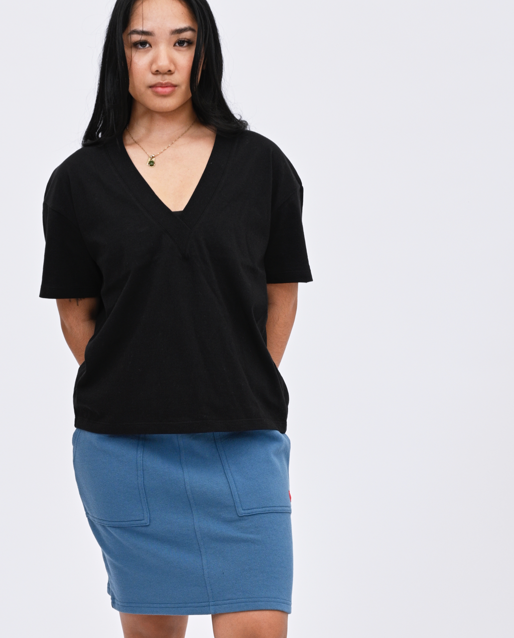 Wafa V-neck top