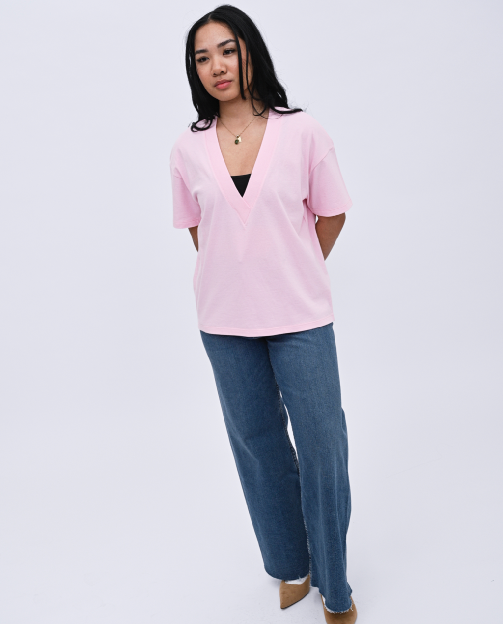 Wafa V-neck top