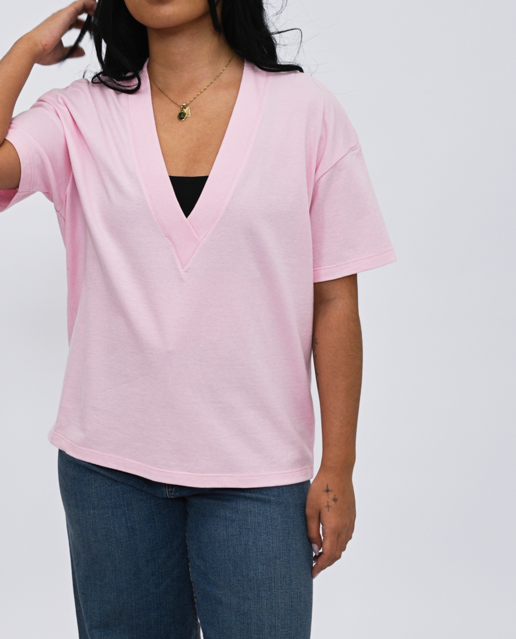Wafa V-neck top