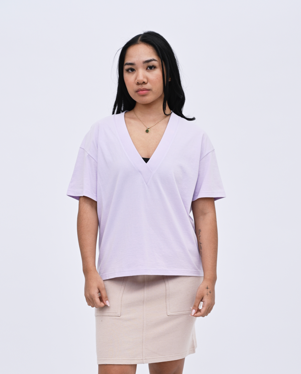 Wafa V-neck top