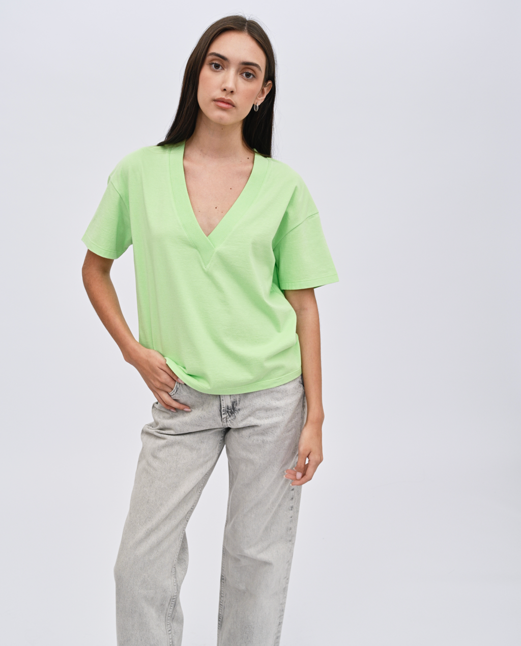 Wafa V-neck top