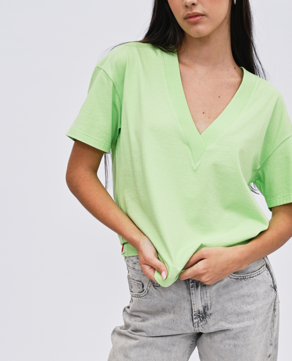 Wafa V-neck top