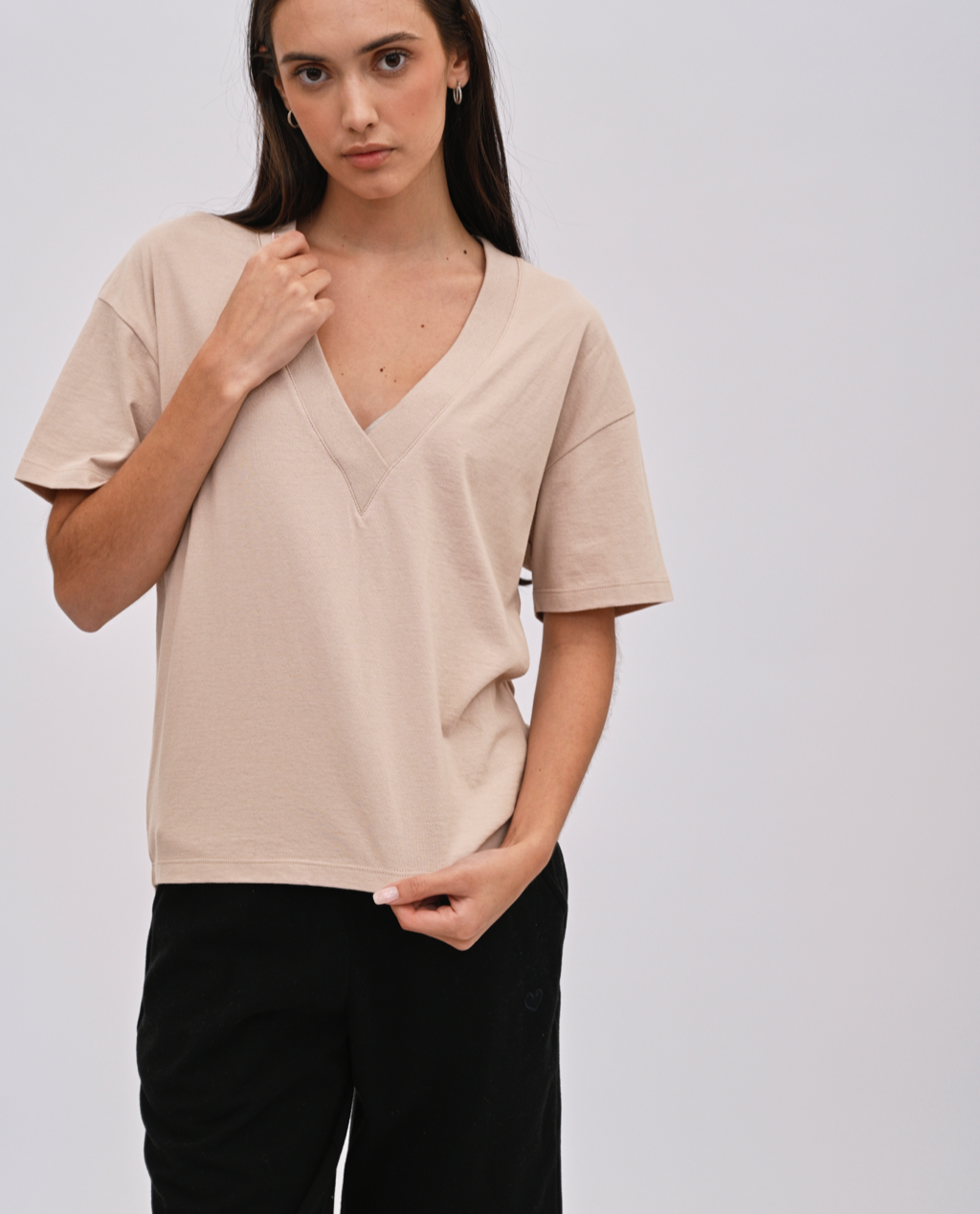 Wafa V-neck top