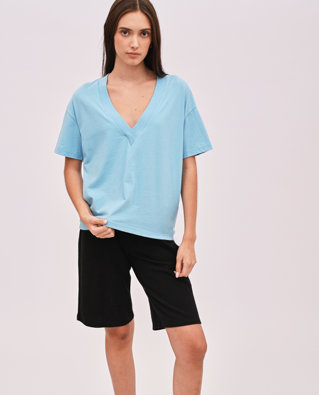 Wafa V-neck top