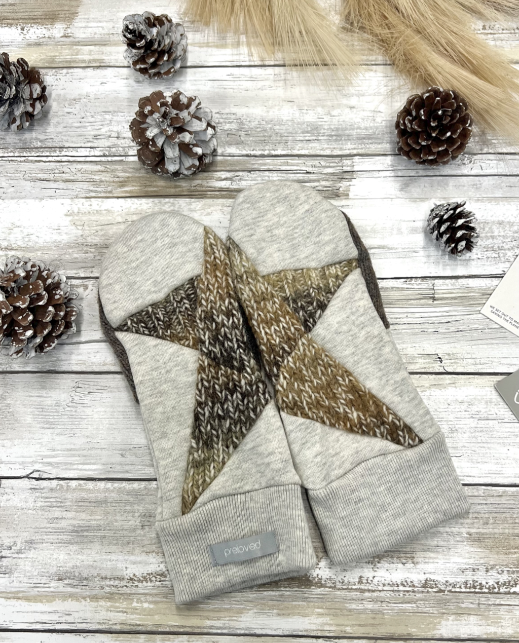 Skye Mitts with Upcycled Wool