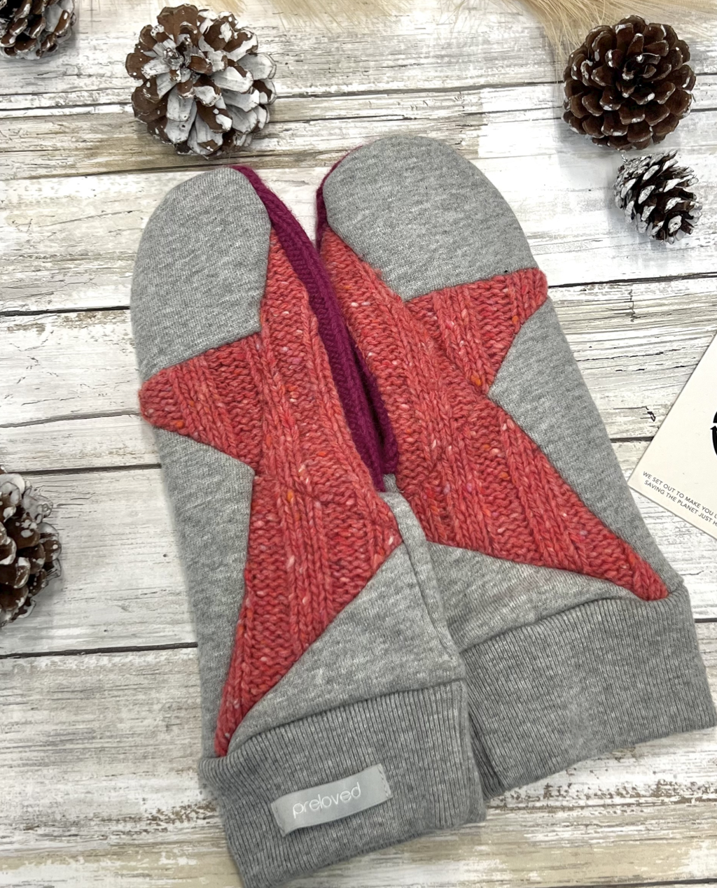 Skye Mitts with Upcycled Wool