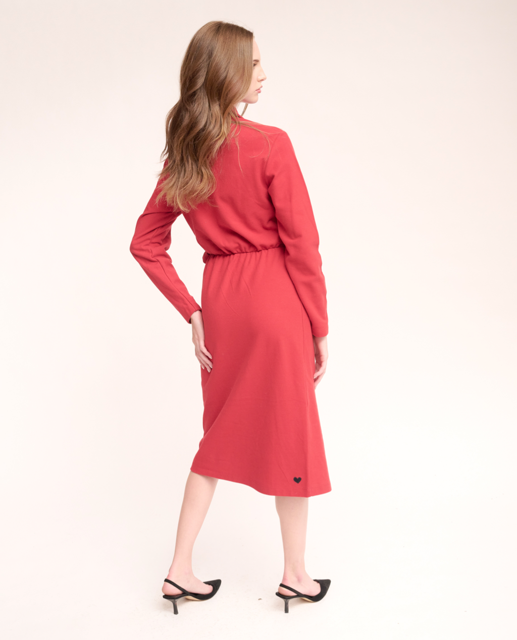 Anok wrap midi dress