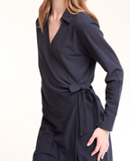 Anok wrap midi dress