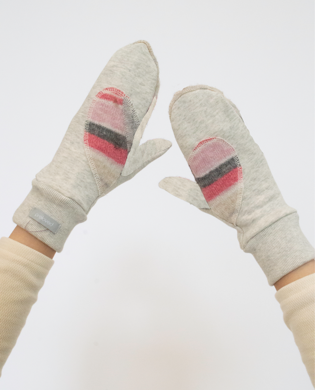 Ariel Mitts  with Upcycled Wool