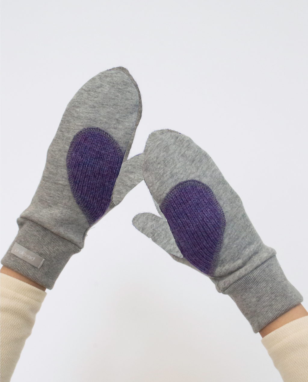 Ariel Mitts  with Upcycled Wool
