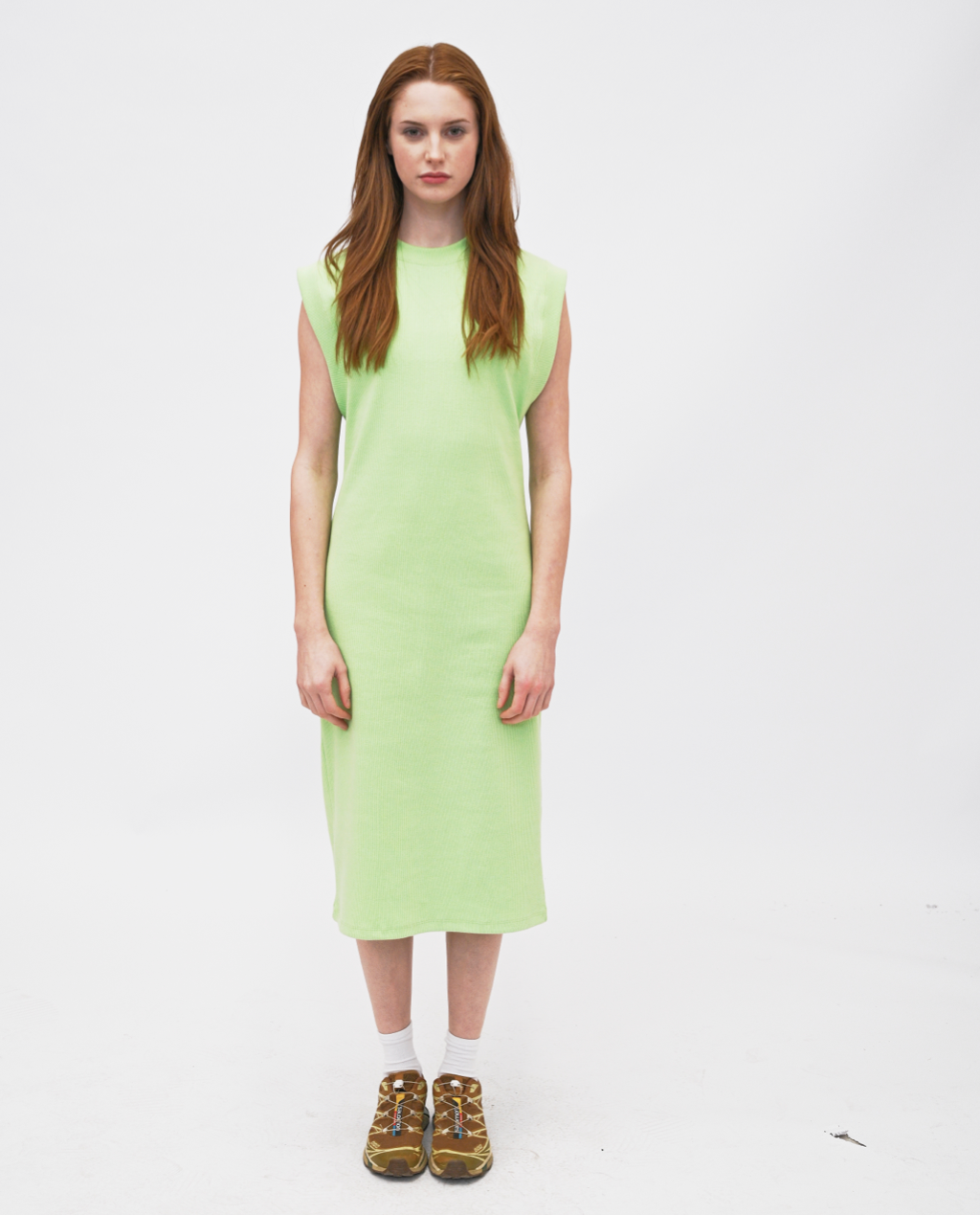 Wren drop sleeve midi dress