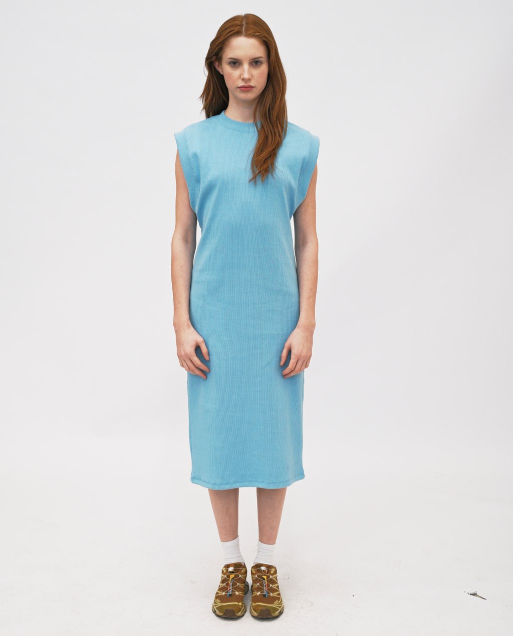 Wren drop sleeve midi dress