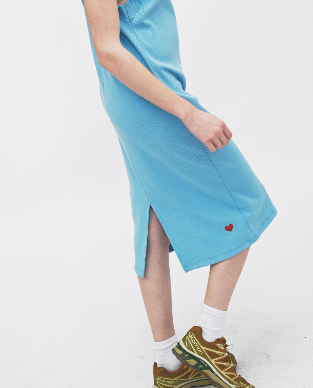 Wren drop sleeve midi dress