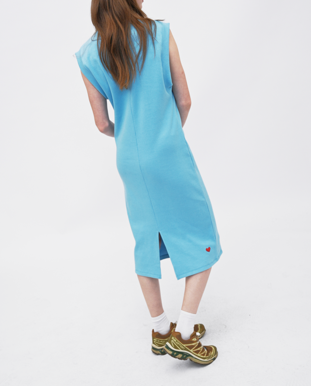 Wren drop sleeve midi dress