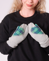 Ariel Mitts with Upcycled Flannel