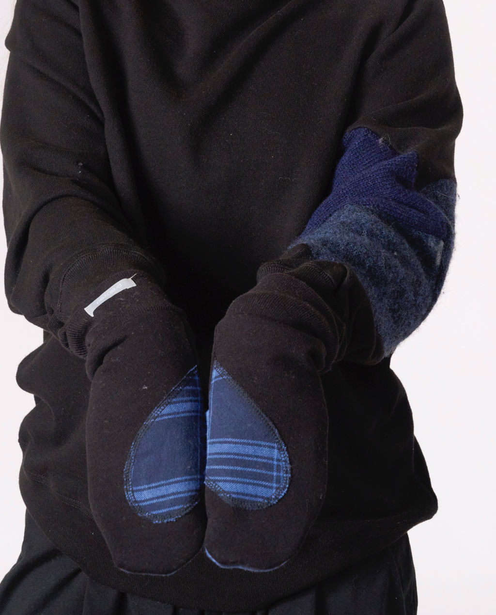Ariel Mitts with Upcycled Flannel
