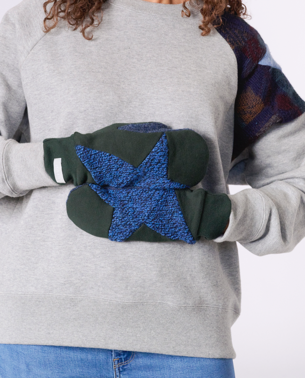 Skye Mitts with Upcycled Wool