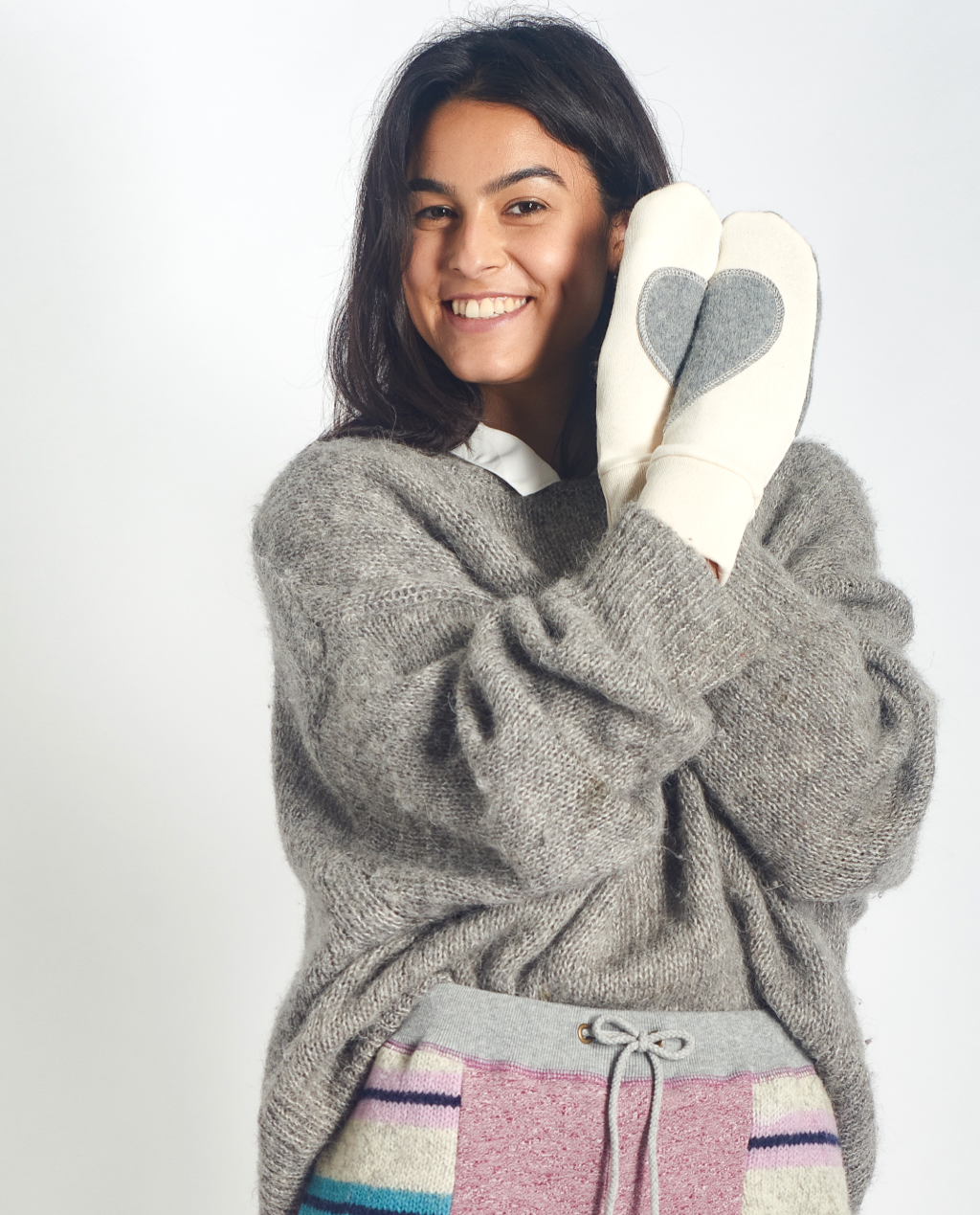 Ariel Mitts in Eco with Upcycled Wool