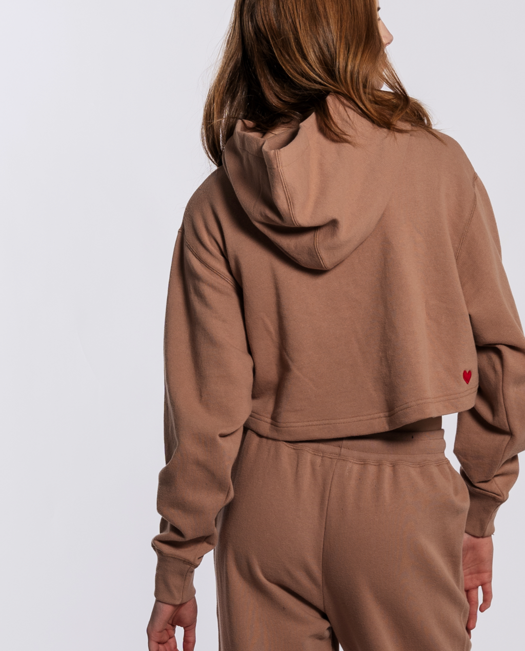 NS x preloved - Barbell Cropped Hoodie