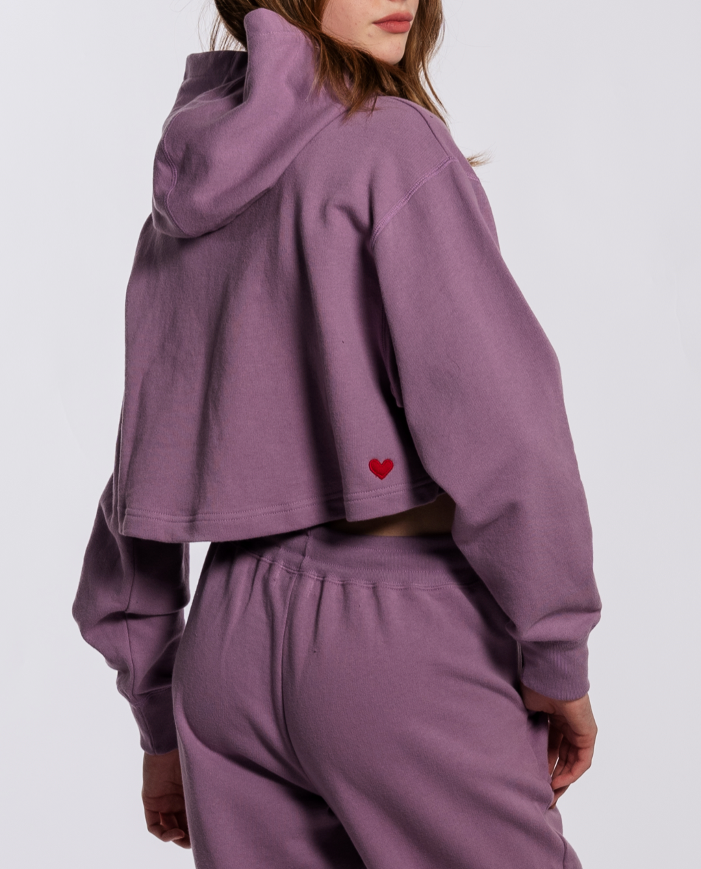 NS x preloved - Barbell Cropped Hoodie