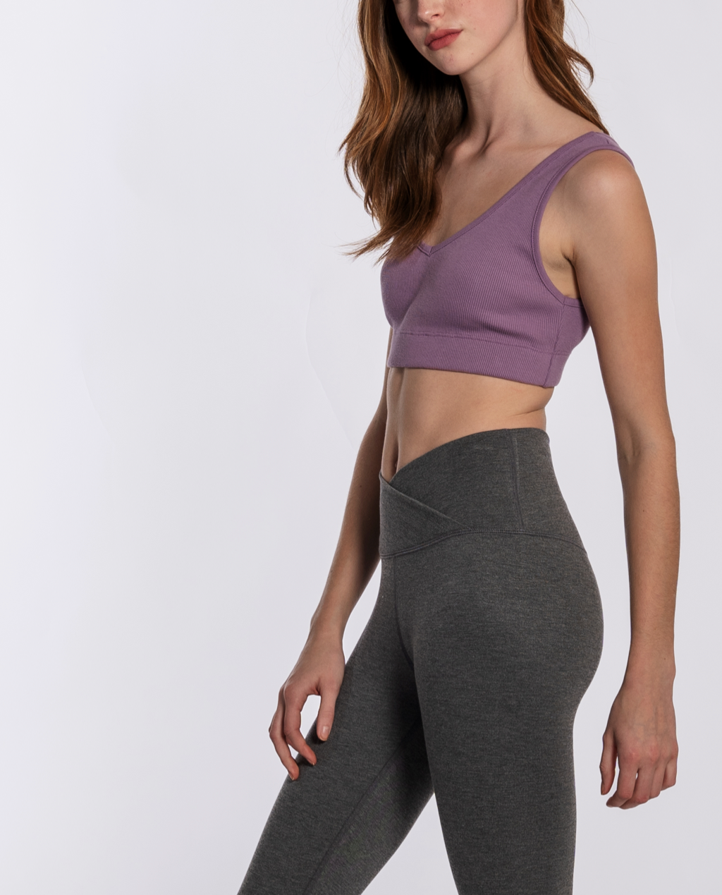 Shop Nimble Activewear - Stella Mesh Crop Midnight Pansies