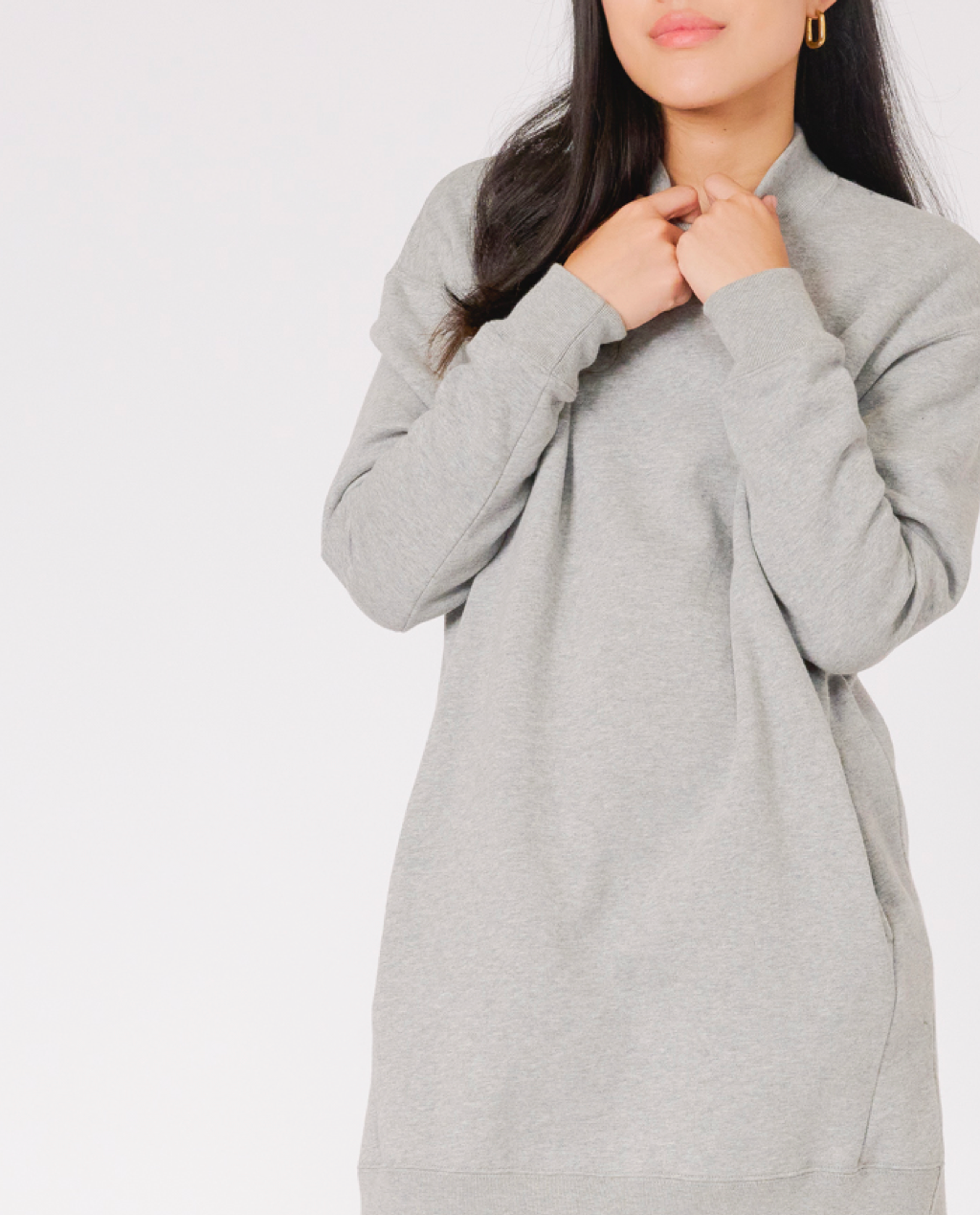 Claire High-Neck Tunic Dress