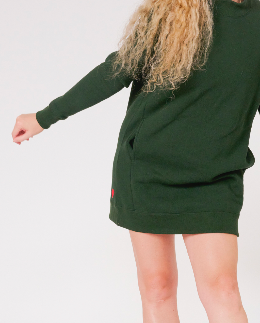 Claire High-Neck Tunic Dress