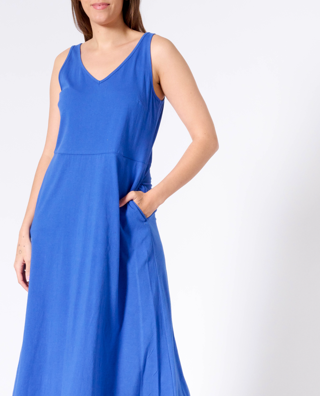 Joyce V-neck long dress