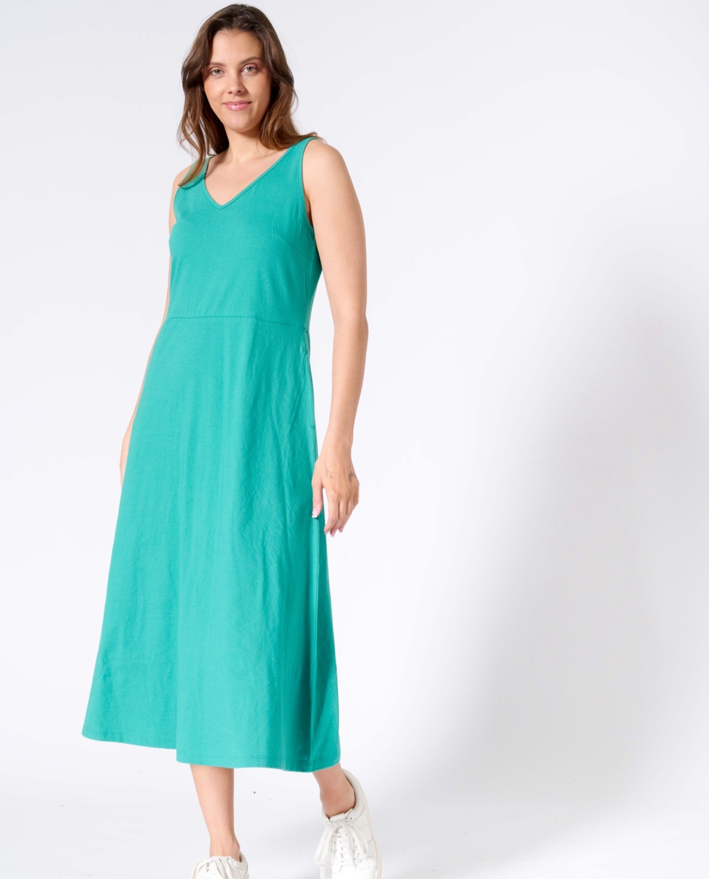 Joyce V-neck long dress