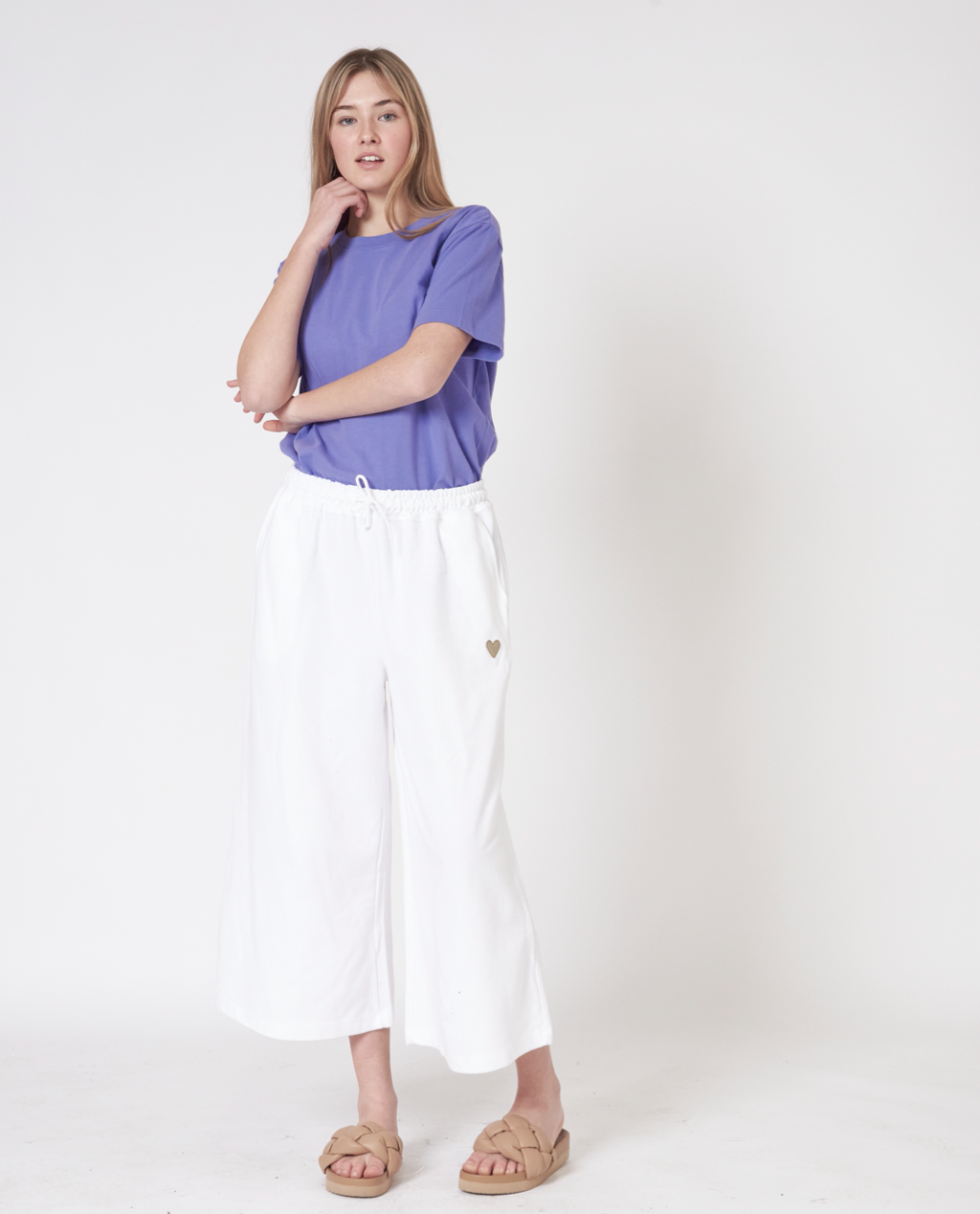 Kora Wide-Leg Cropped Pants