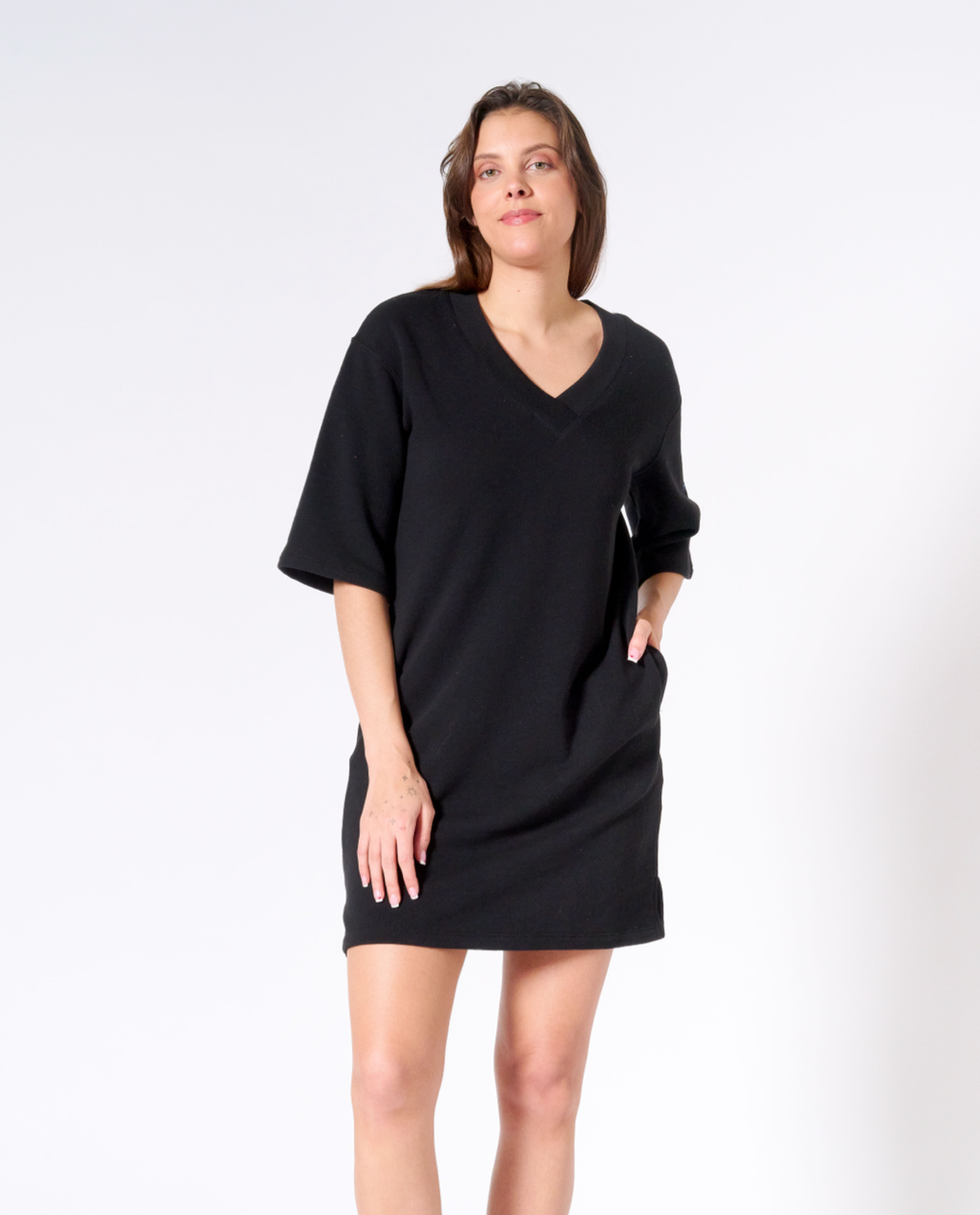 Sasha V-neck Tunic Dress